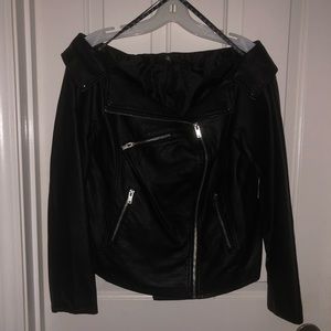 Faux leather jacket